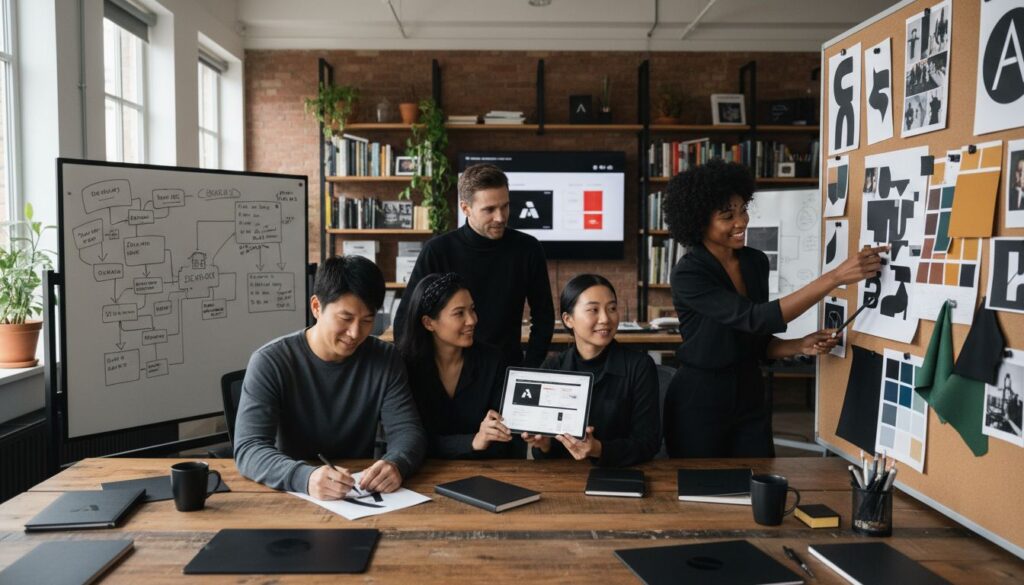 brand identity workspace